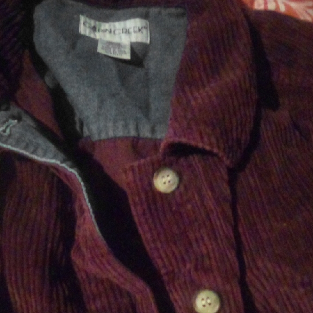 Cabin Creek Maroon Corduroy Blazer